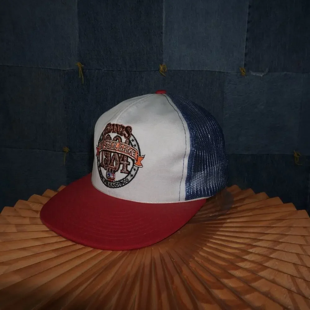 OSFA - Vintage Y2K Mlb Hats san francisco giants embroider